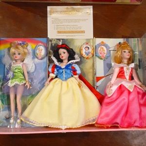 Brass key Disney princess porcelain dolls